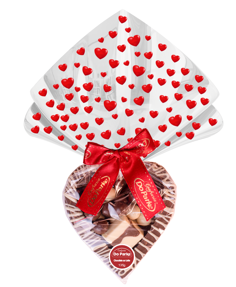 Coração de Chocolate com Drágeas 135g