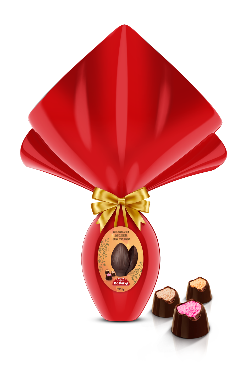 Ovo de Chocolate ao Leite com Bombons 720g