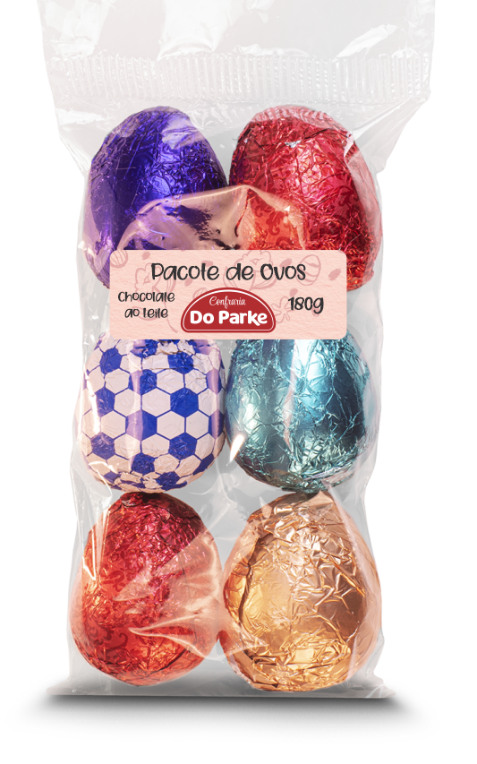 Pacote Ovos de Chocolate ao Leite 180g