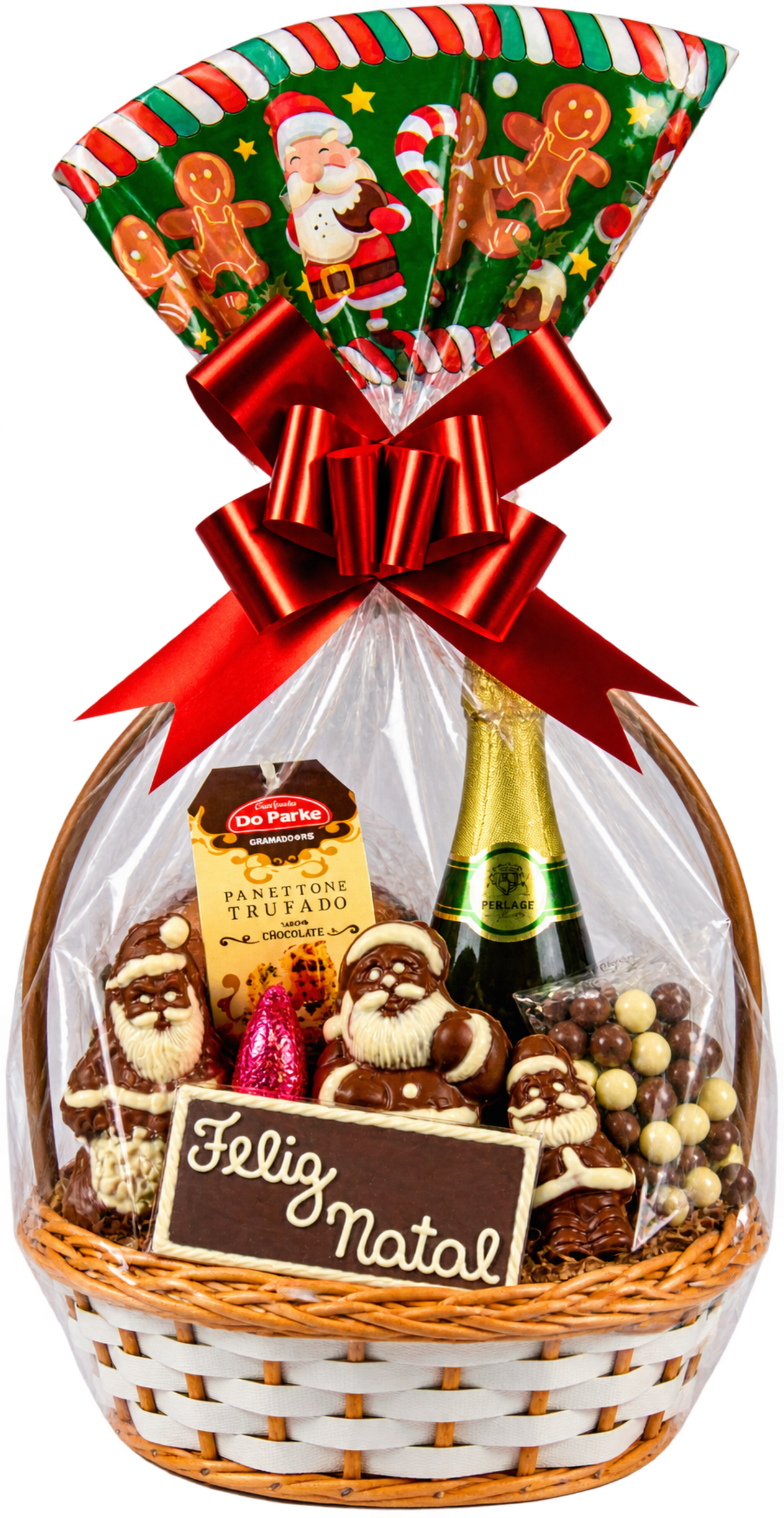 Cesta de Vime Natal 810g