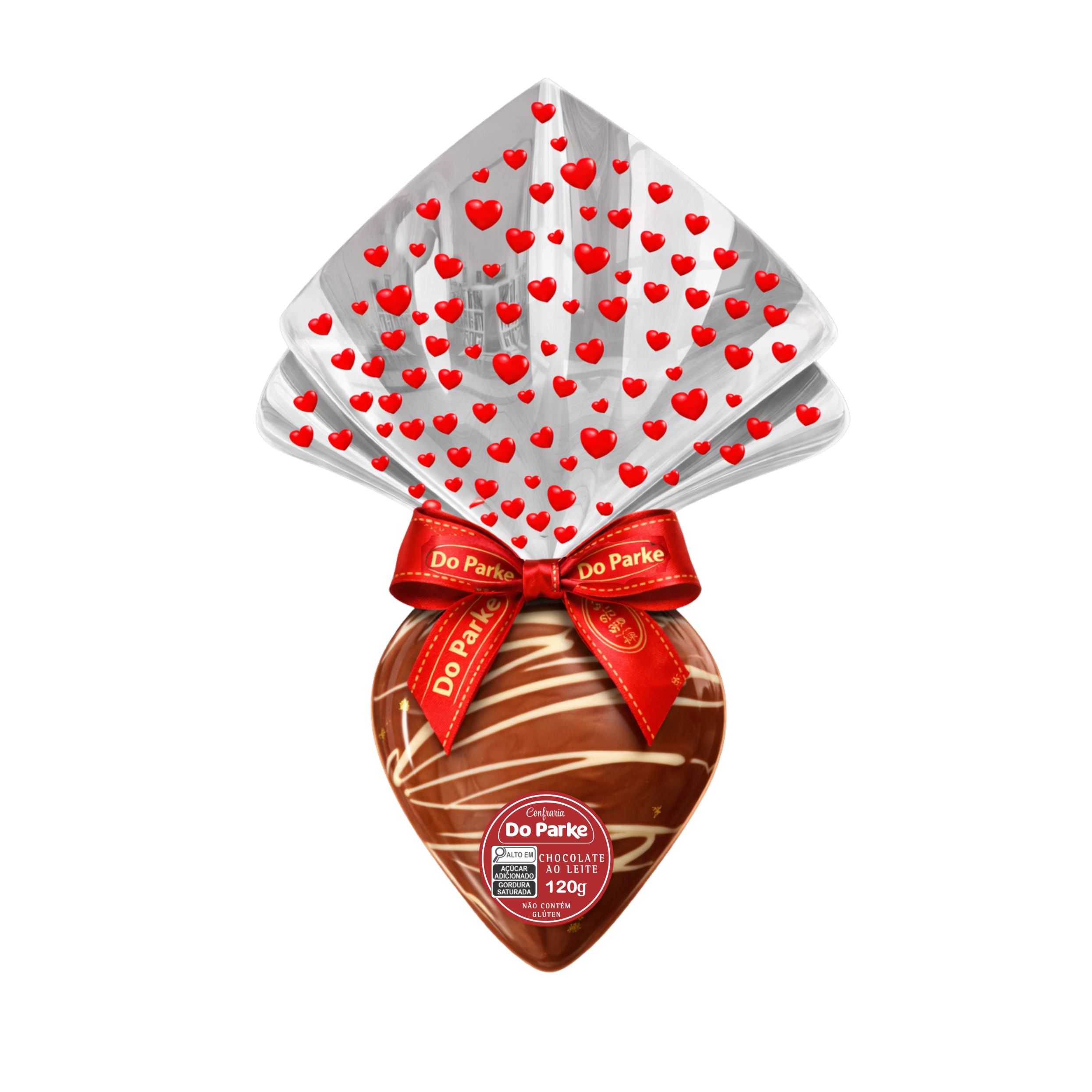 Coração de Chocolate Ao Leite 120g