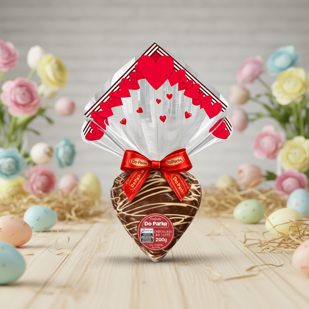 Coração de Chocolate ao Leite 200g