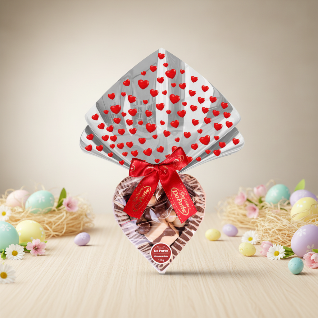 Coração de Chocolate com Drágeas 135g