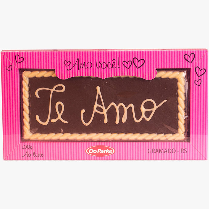 Placa de Chocolate Te Amo 90g