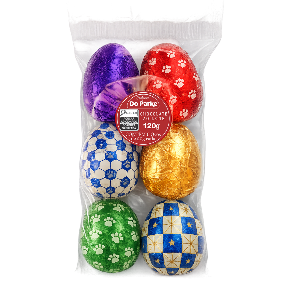 Pacote Ovos de Chocolate ao Leite 120g