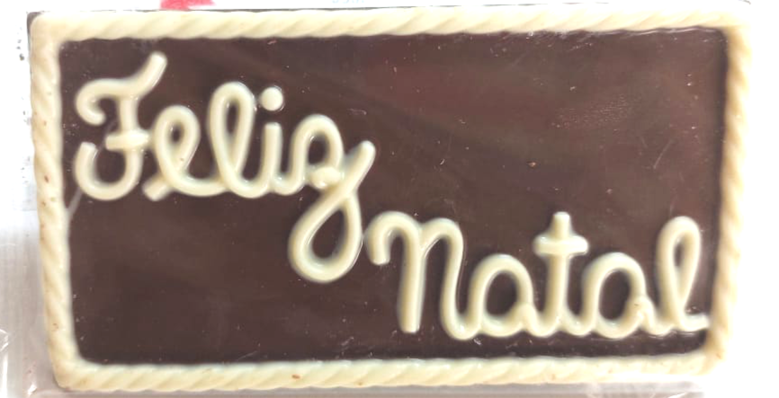 Placa de Chocolate Feliz Natal 50g