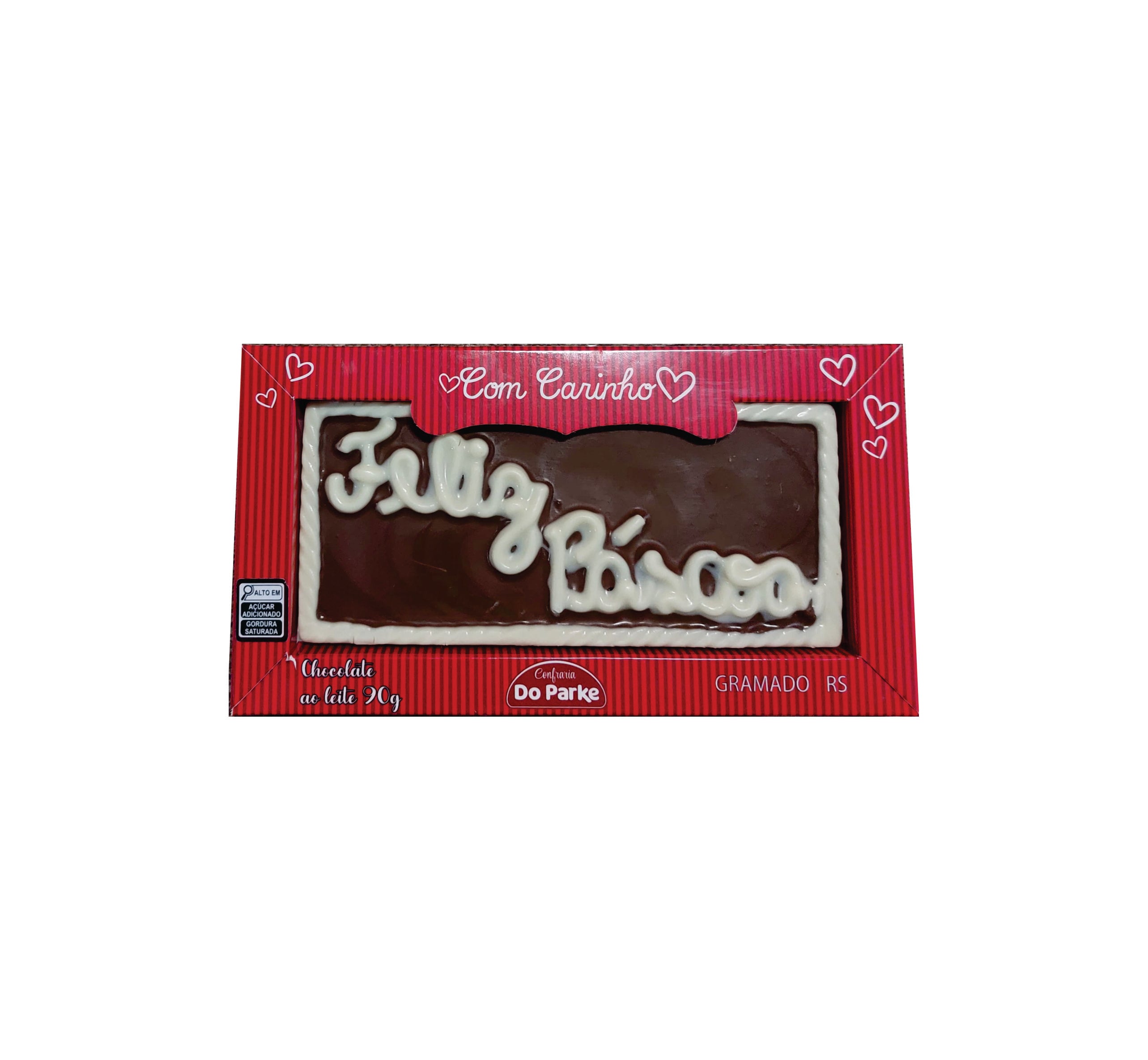 Placa de Chocolate ao Leite Feliz Páscoa 90g