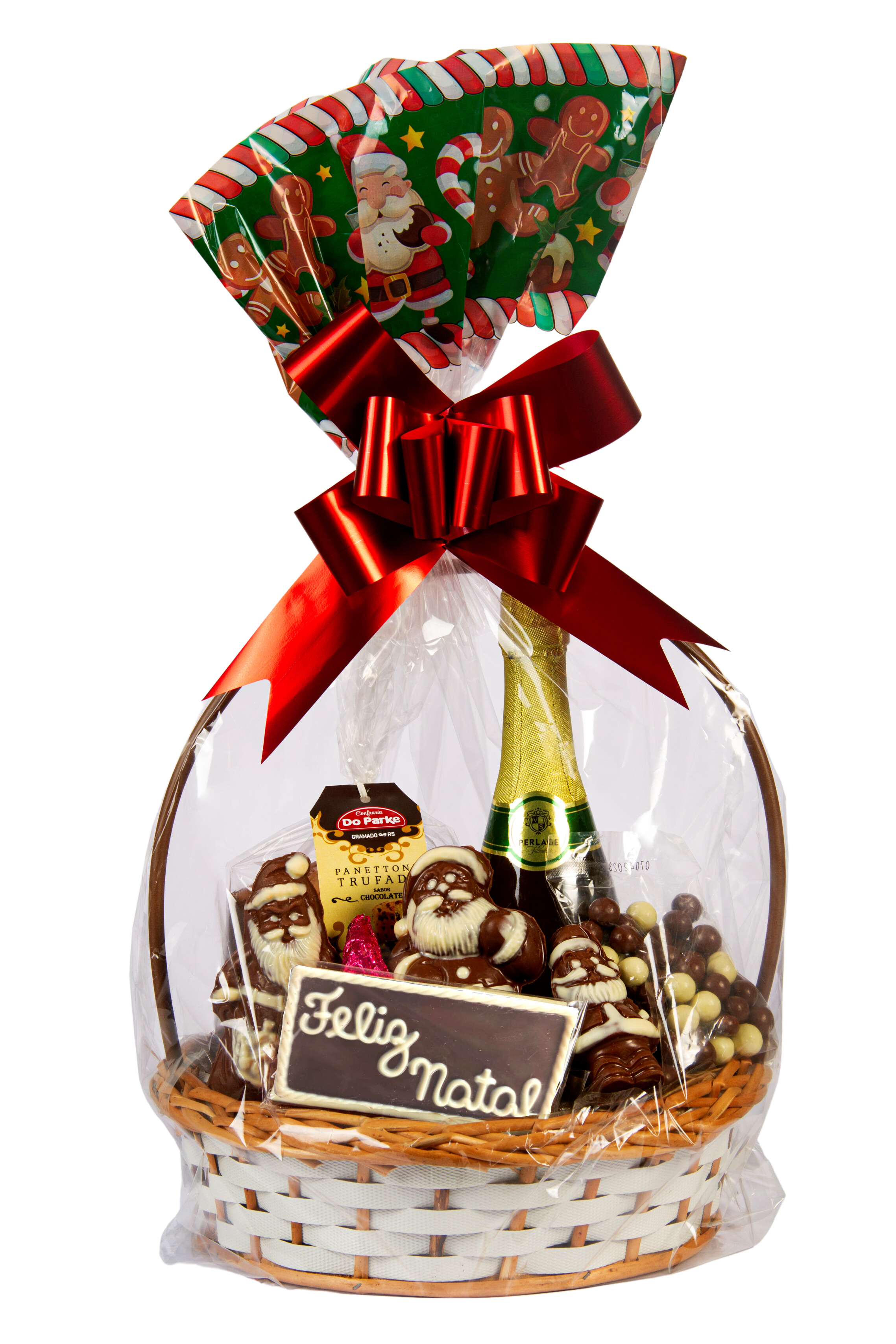 Cesta de Vime Natal 830g